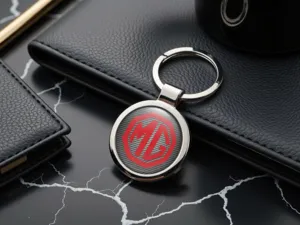 MG Photo Keychain Picture Domed Alloy Build